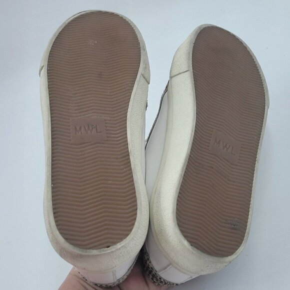 Madewell MD775 Sidewalk Low-Top Sneakers Leather Calf Hair: Wave Edition Size 6M - Picture 7 of 12